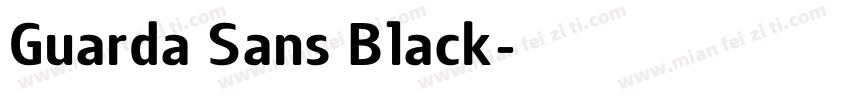 Guarda Sans Black字体转换